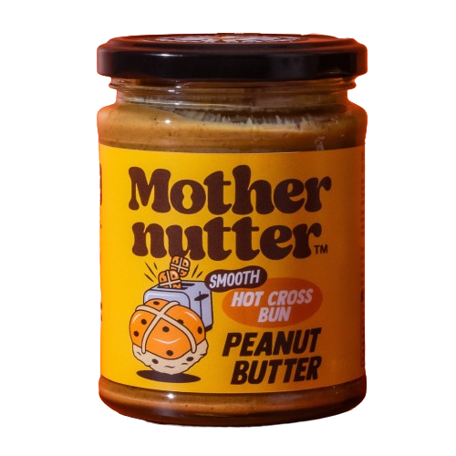 Mothernutter Smooth Hot Cross Bun Peanut Butter